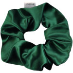 jedwabna gumka do włosów maxi szmaragd