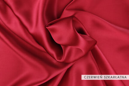 Jedwab morwowy czerwień